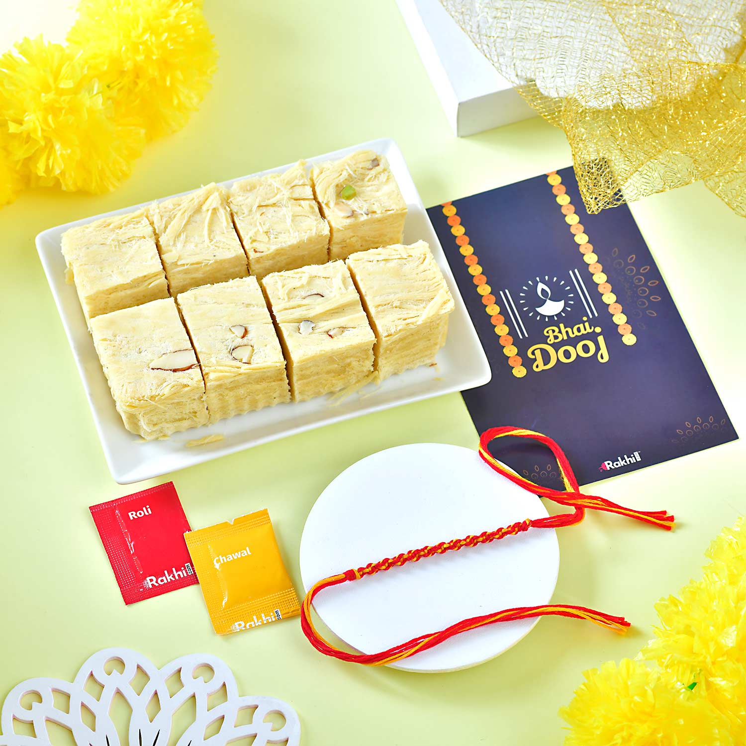 Bhaidooj Kalava With Soanpapdi