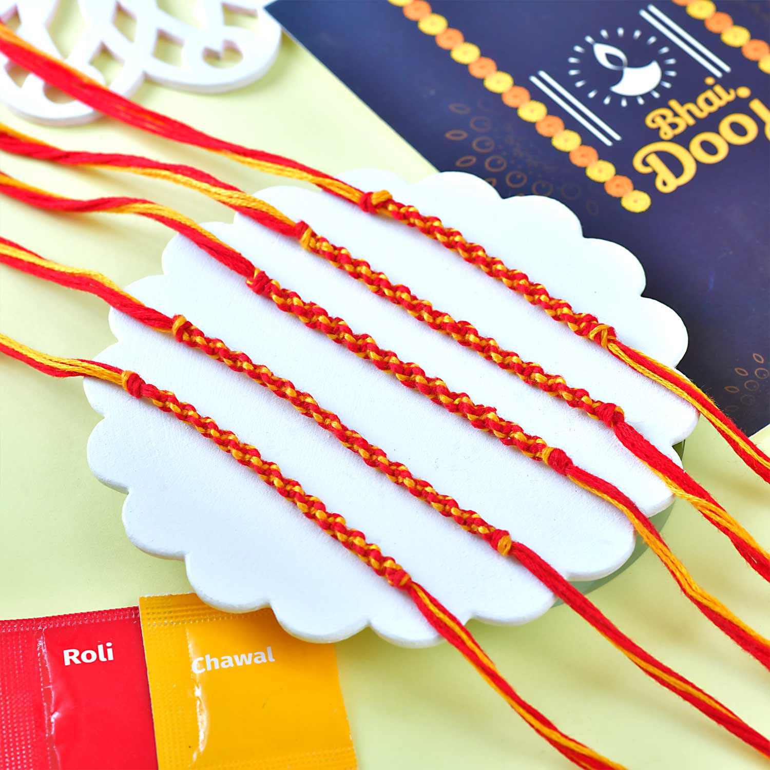Five Bhaidooj Kalava Set