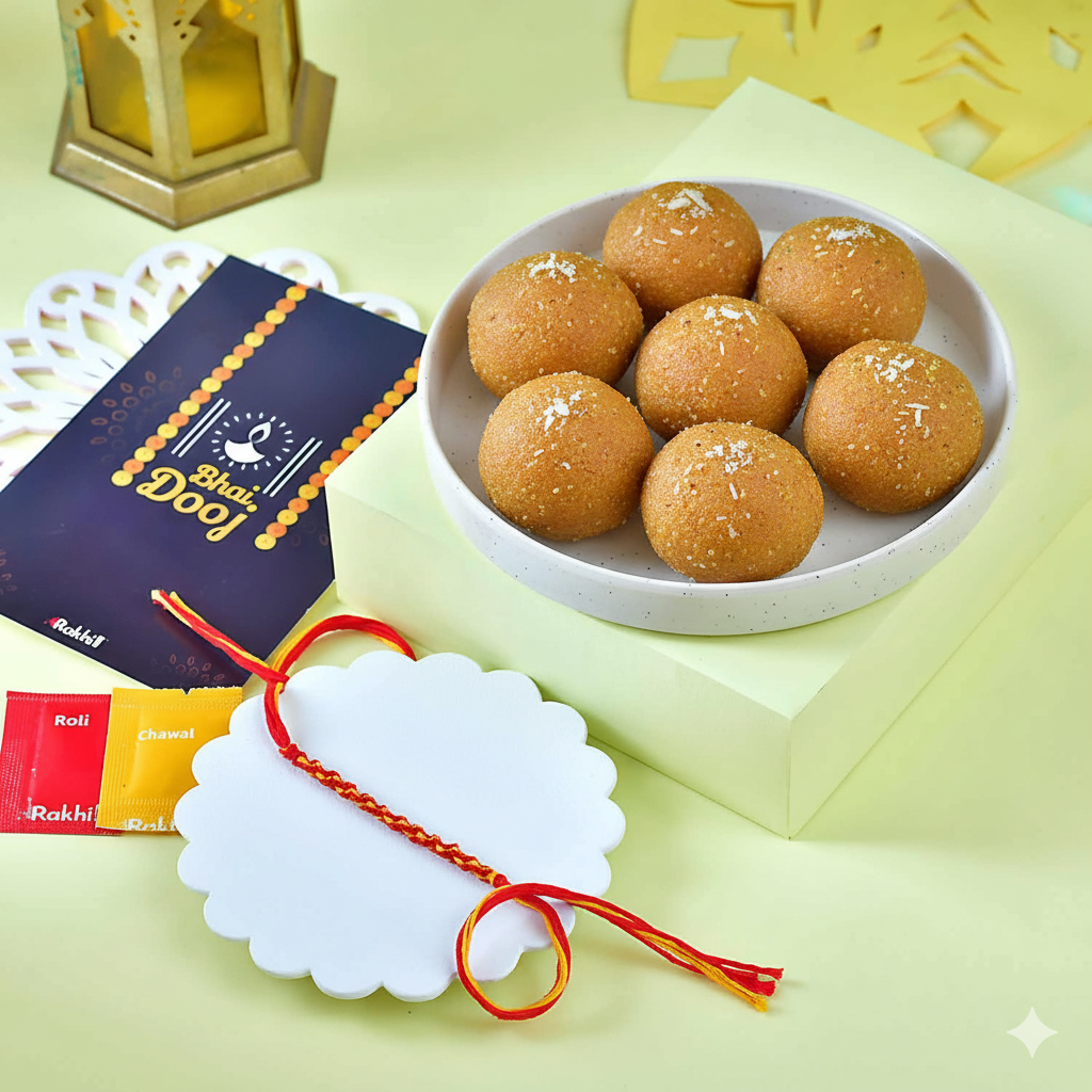 Bhaidooj Kalava With Besan Laddoo