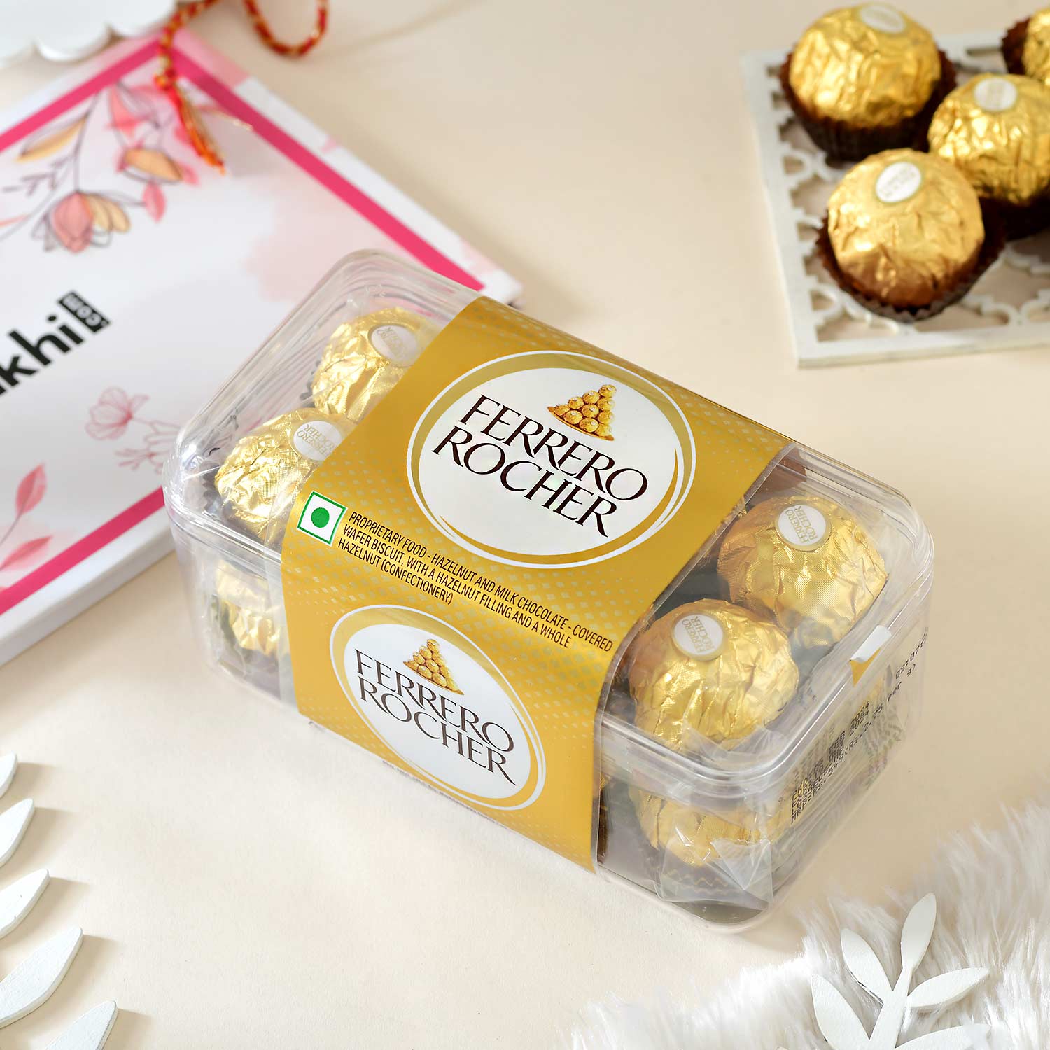 Kalp-Taru Rakhi With Ferrero Rocher
