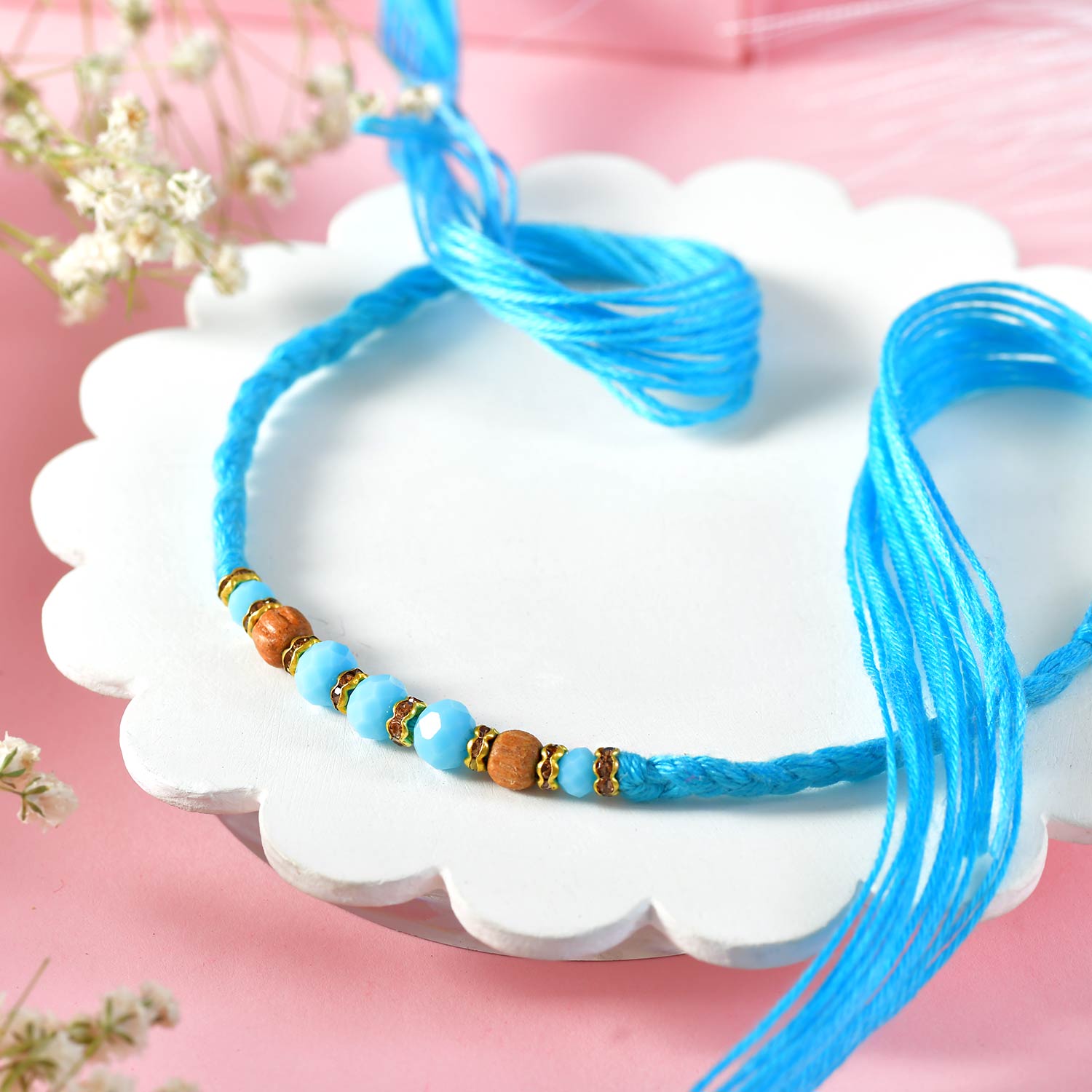 Hand Braided Colorful Rakhi Set