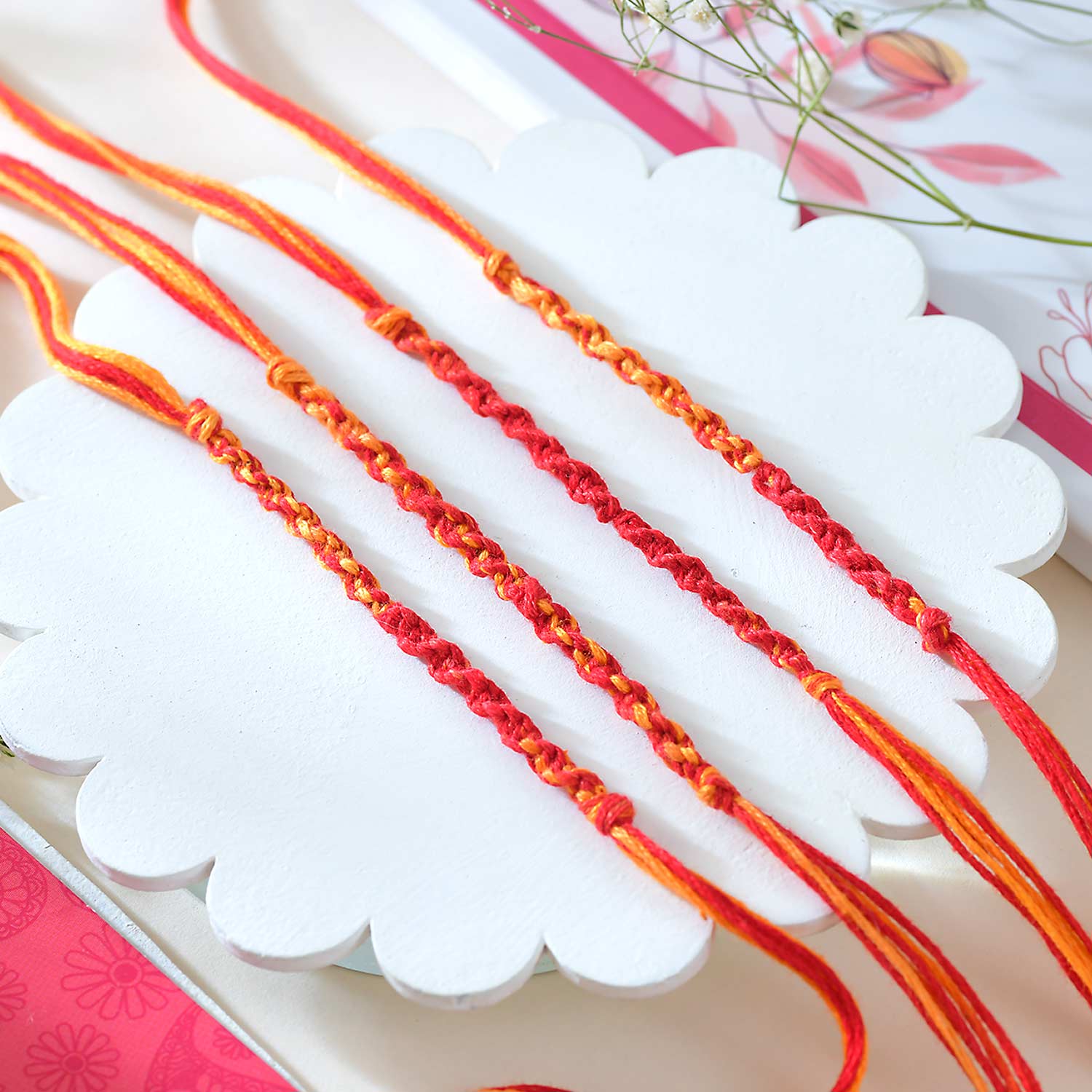 Four Bhaidooj Kalava Set