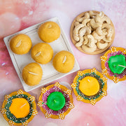 Diwali Celebration With Cashew And Besan Laddu