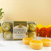 Ferrero Rocher And Tea Light Candles