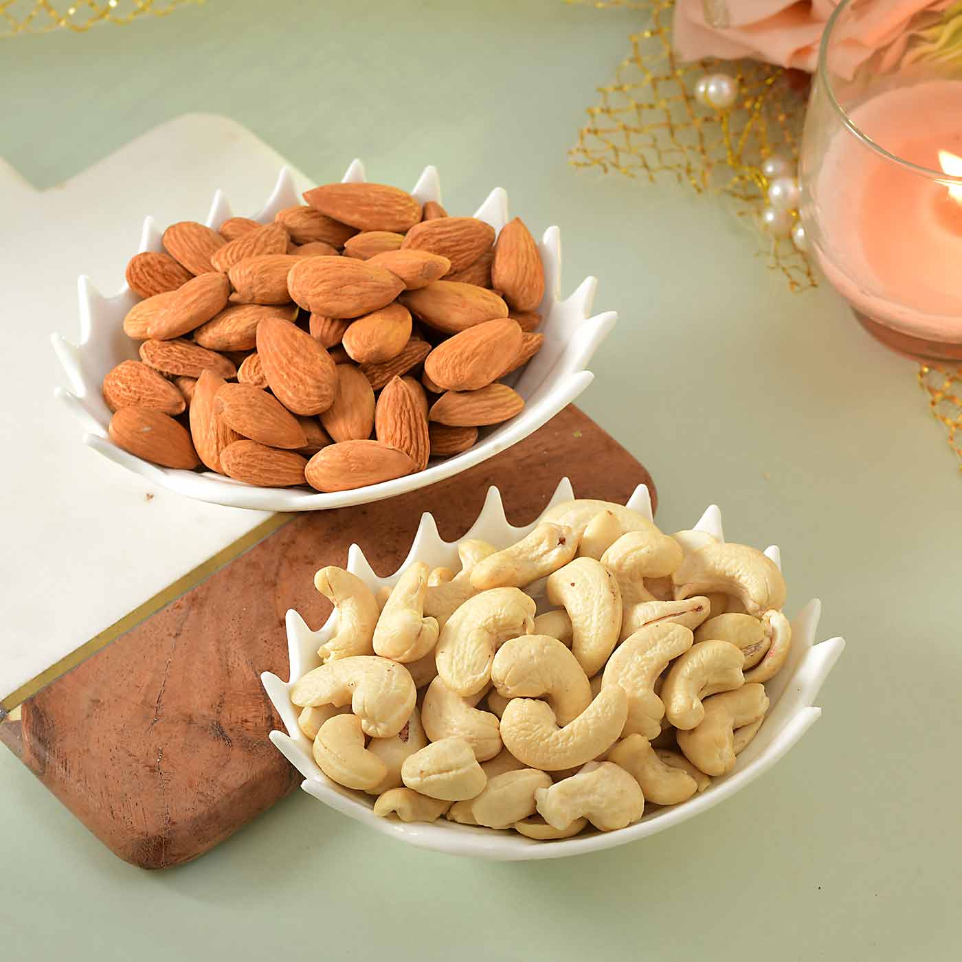 Festive Celebration With Kaju Katli and Dry Fruits